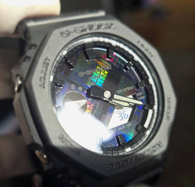 Custom Casio G-Shock GA2100BCE-1A IHW Silicon Wafer Street-Smart Cordura Nylon