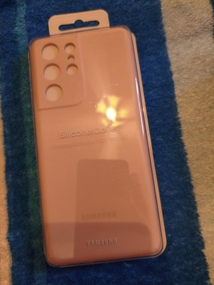 Samsung Silicone Cover für Samsung Galaxy S21 Ultra (5G) Rosa