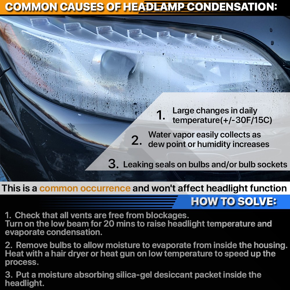 Fits 2008-2017 Kenworth T660 LED Sequential Turn Signal Projector Headlight