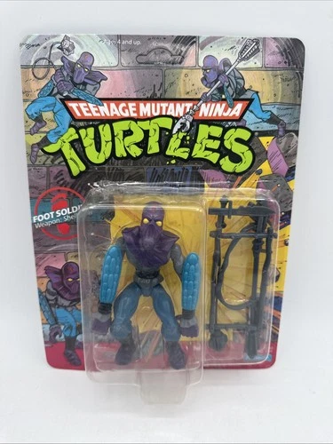 Teenage Mutant Ninja Turtles Foot Solider Figure 10 Back MOC unpunched (1988)