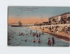 Postcard Beach Scene Nice France