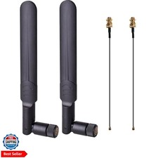 2 x 8dBi WiFi RP-SMA Male Antenna 2.4GHz 5.8GHz Dual Band 2 x 15CM U.FL/IPE...
