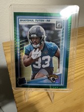 2025 Panini Donruss Optic Rated Rookie Green Prizm Bhayshul Tuten Jaguars #272