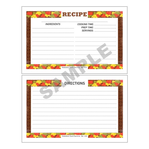 Vintage Tin Recipe Card File Box with 100 New Blank Cards and Dividers 3"x5" - Picture 12 of 12