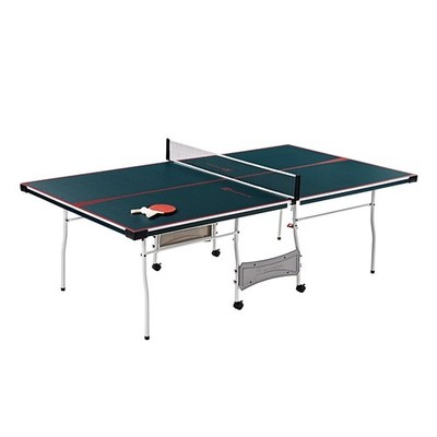 MD Sports Foldable Mid Size Table Tennis, 2 Paddles & Balls Included, Dark Green