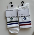 Lululemon Unisex Daily Essential Crew Socks 2 Pack Stripe — photo 1