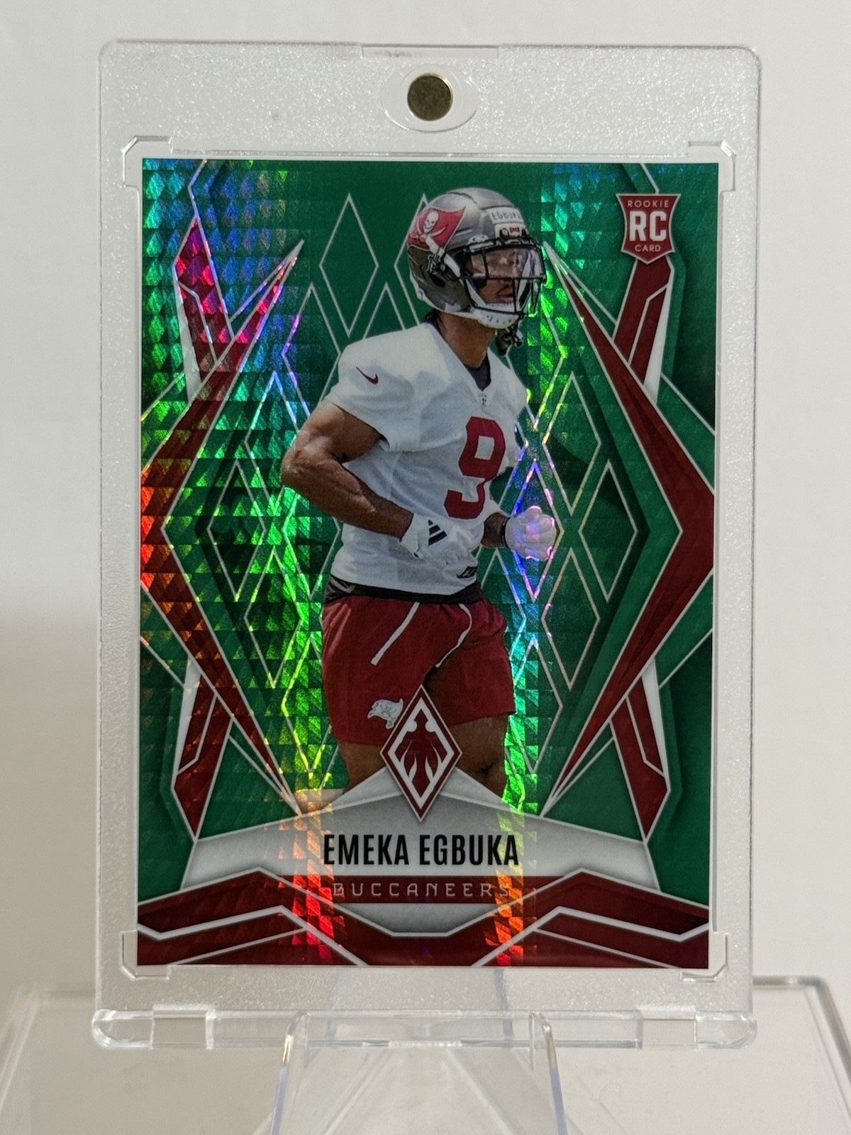 2025 Panini Phoenix - Emeka Egbuka Green Hyper Parallel #225 (RC) 014/149