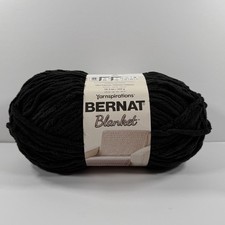 Bernat Blanket Yarn COAL BLACK 10.5 oz 300g 2...