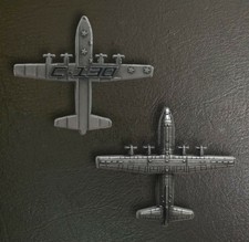 C-130 Hercules Military Aircraft Shaped Challenge Coin