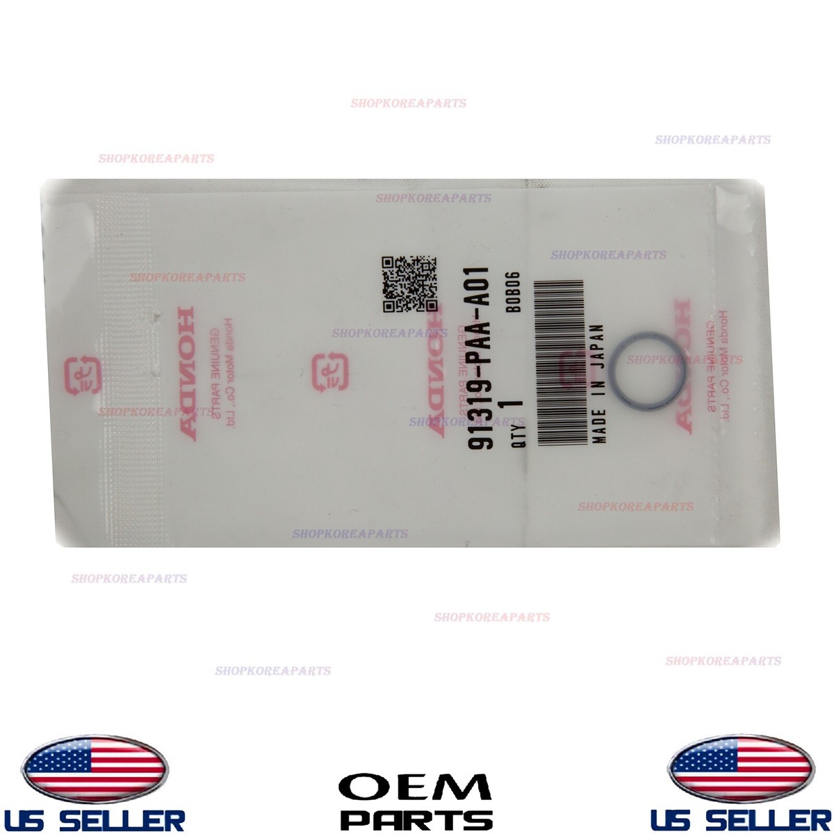 Honda Oil Pressure Switch O-Ring Seal Gasket | 91319PAAA01