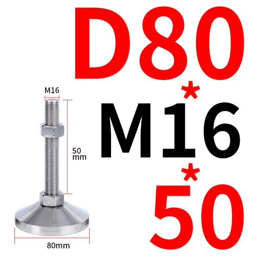 M8-M30 Levelling Height Adjustable Machine Furniture Feet with Lock Nut 50-200mm - Picture 33 of 61