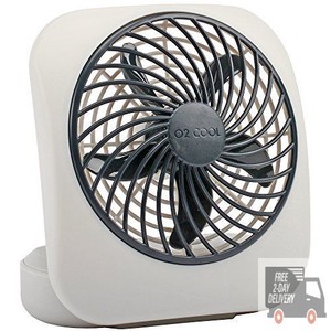 O2cool 5 Inch Portable Desktop Air Circulation Battery Fan 2 Image Is Loading O2cool 5 Inch Portable Desktop Air Circulation Battery