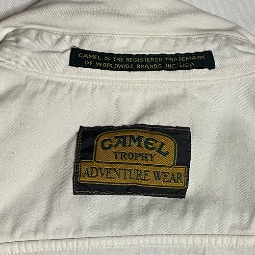Vintage Camel Trophy Adventure Wear Herren Hemd mit Knopfleiste Beige Langarm Safari - Bild 7 von 19