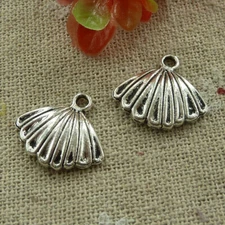 Free Ship 160 pcs tibetan silver shell charms 17X15mm L-2960