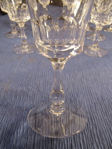 SET 12 BICCHIERI DA VINO VINTAGE FOSTORIA CRISTALLO GEORGIANO ALTEZZA 5" (EZS002435) - Foto 6 di 6
