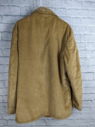 Vintage 70s McGregor Mens fleece Lined Corduroy Heavy Jacket Coat Size 48 Long - Bild 10 von 11