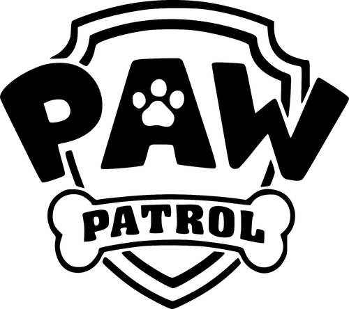 Paw Patrol Logo Wall Art Sticker Decal Bedroom Vinyl Kids 20cm - Picture 2 of 3
