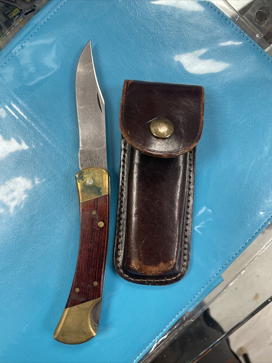 Vintage Large Sears Craftsman 95206 Lockback Knife USA | eBay