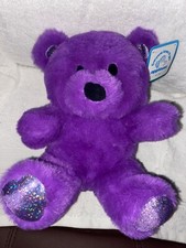 applause teddy bear bright Purple colorful soft and plush by jazwares