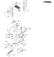Antivibrations Bumper Robot RasenmäHer Modelle A1000 Original Stiga 322250016/0