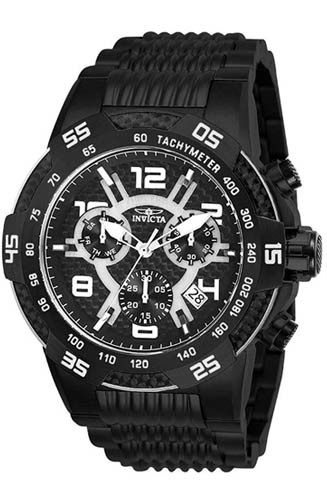 Invicta 25288 S1 Rally Black Dial Black IP Stainless Chronograph Men's Watch - Picture 1 of 1