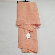 Modena New York Ribbed Acrylic Oversized Blanket Scarf in Coral NWT MSRP $48