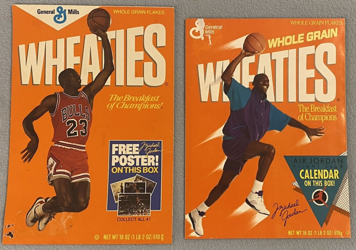 '91 Michael Jordan Wheaties Cereal Air Jordan Flight Club Calendar Dunk  Poster