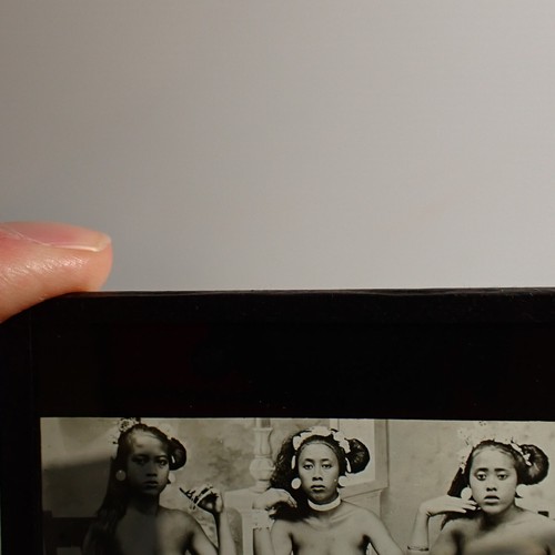 Antique Glass Slide Photos - Singapore Inc 1 Colour Photo - Picture 5 of 9