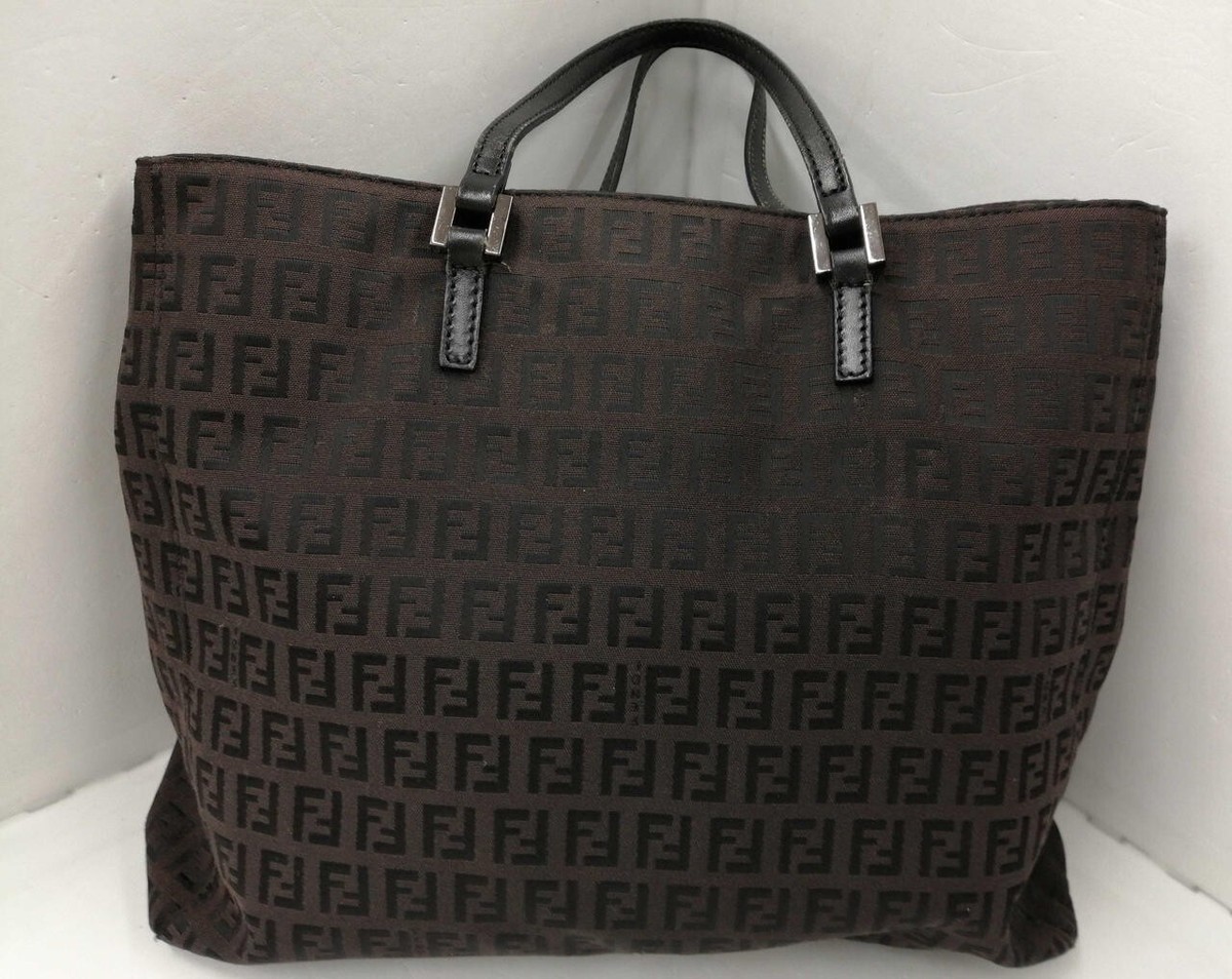 SEVEN DESIGNERS IN MONOGRAM / F．Baudot FENDI Model number: 3677-8BH073 Zucchino pattern handbag Brown