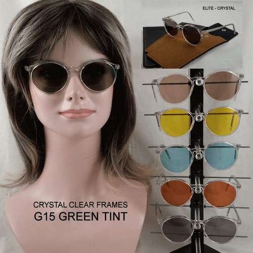 ELITE-Newark CRYSTAL - 20x50 NOS Vintage Keyhole Eyewear & Case - Picture 16 of 18