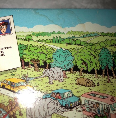 Rompecabezas Where’s Waldo Safari Park de Martin Handford 100 PIEZAS Nuevo Sellado 1991 - Imagen 8 de 9
