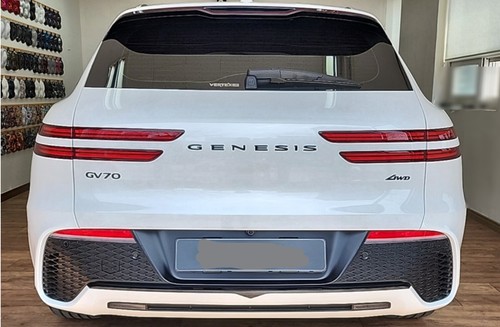 Hood Trunk Wing Logo Letter Glossy Black Emblem For 2021 ~2023+ Genesis GV70 - Picture 20 of 28