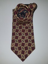 Tommy Hilfiger Necktie Tie 100 Italian Silk Made In USA Multi-Color Used Condit