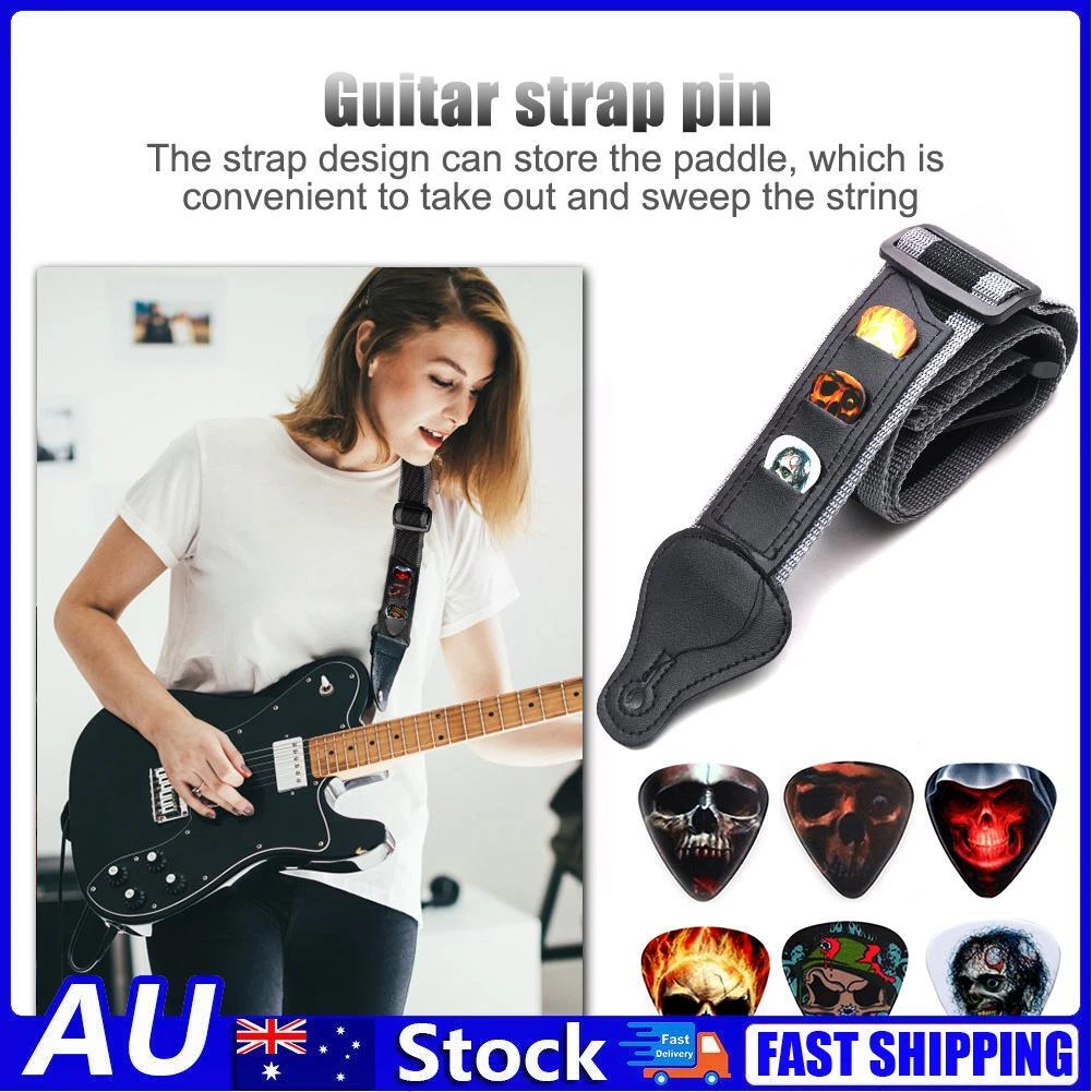 Guitar Strap Head Adjustable Shoulder Strap for Guitar Bass Guitar