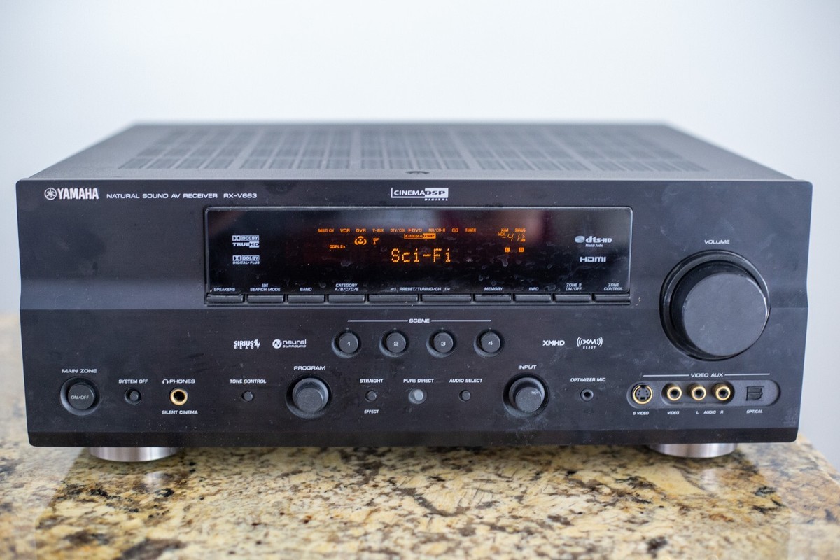 Yamaha Natural Sound AV Receiver RX-V663 400 Watt 7.2 Channel