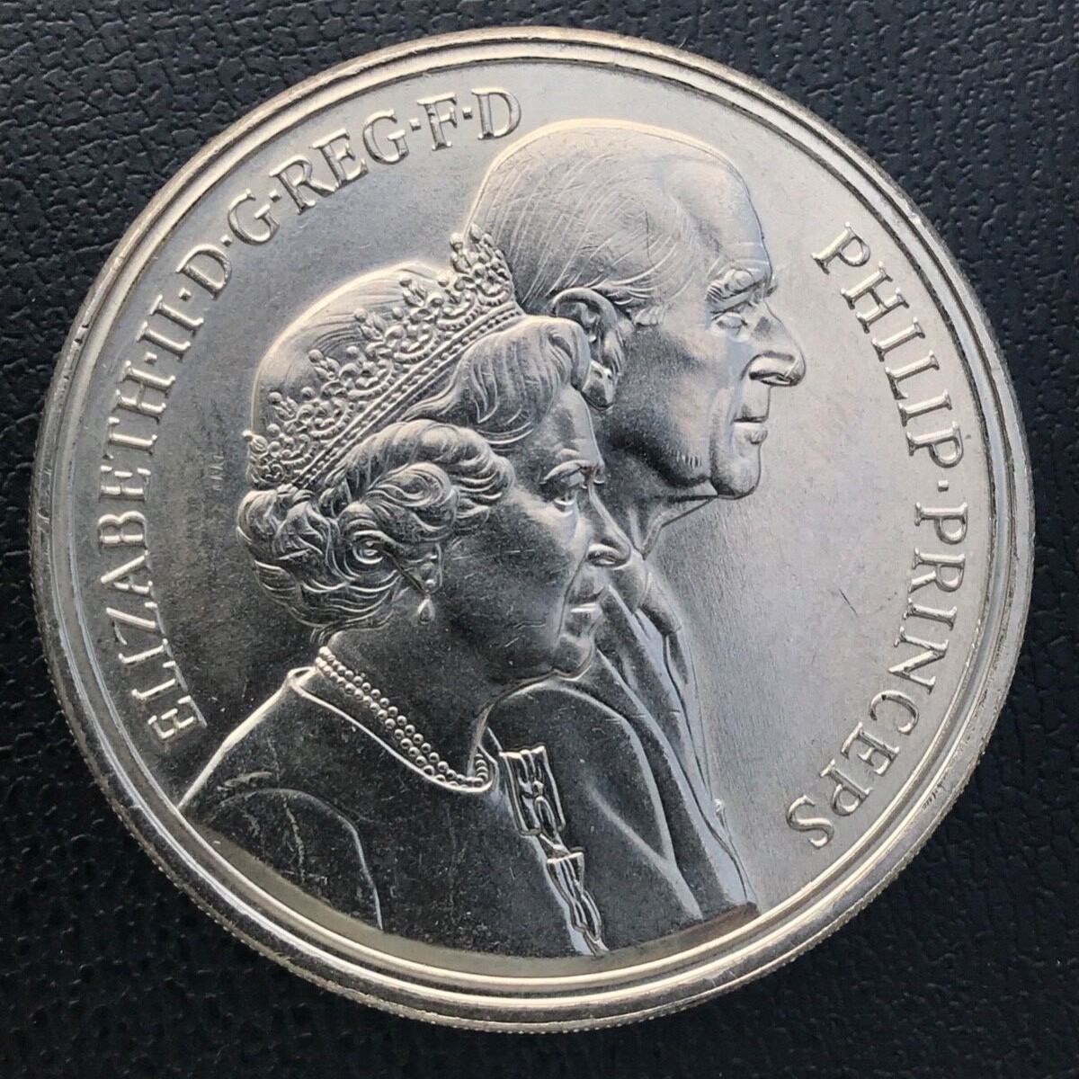 1997 Five Pound Coin Elizabeth II Prince Phillip Golden Wedding S134 5-pounds-elizabeth-ii-horatio-nelson-silver-proof-united-kingdom