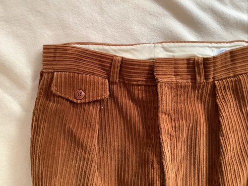 Vintage Child’s Costume Brown Corduroy Cropped Pants RibbedUnisex Historical - Picture 5 of 9