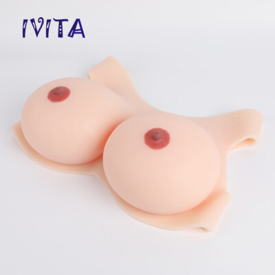 I Cup Silikonbrüste Two Straps TG Drag Queen Full Silicone Filled Breast Forms