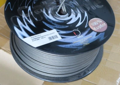 Dietz Lautsprecherkabel 2 x 4mm² 99,9% OFC Kupfer Kabel versilbert