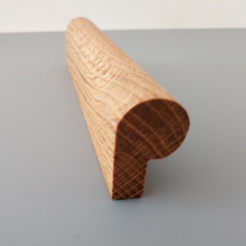 Möbelgriff Massivholz Eiche Geölt Möbel 100 mm lange Schrankgriffe Modern - Picture 3 of 6