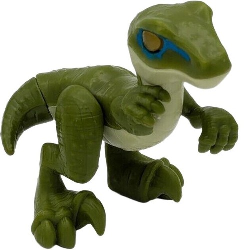 2017 Imaginext Jurassic World Green Baby Velociraptor Raptor Dinosaur Figure - Picture 3 of 6