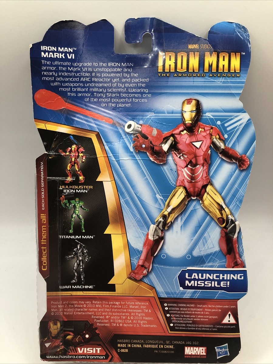 Iron Man Mark VI Marvel Legends Series Armored Avenger 6 “ inch