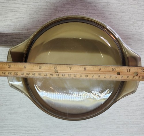 Vintage PYREX Country Autumn Flowers Glass Casserole Dish With Lid 8.5" W 3.5" D - Picture 9 of 10