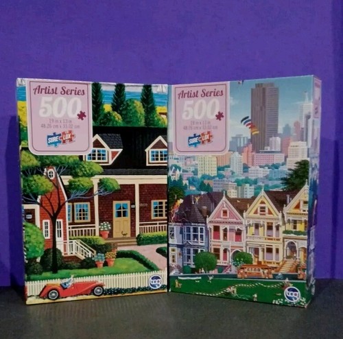 2 PUZZLES-Artist Series -New-Sealed- 1) Tending The Garden - 2) Come Fly With Me - Picture 2 of 10