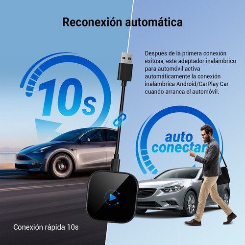 2 in 1 Dreryrit Wireless Adapter, Android Auto & Carplay Dongle for iOS &Android - Picture 5 of 17