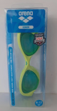Arena Junior Swimming Goggles Blue Tinted Lens Light Blue/Lime Blue NEW
