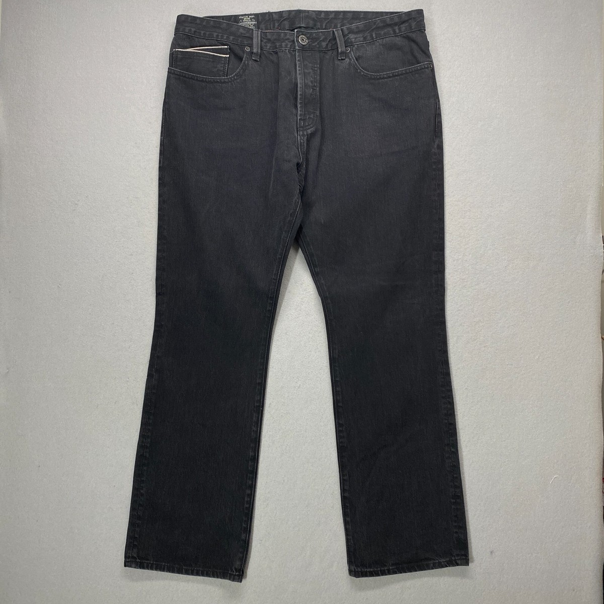 Cult of Individuality Jeans Mens 42x34 Black Rebel Straight Button