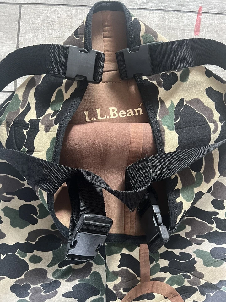 LL Bean Camo Nylon Blend Waterproof Neoprene Chest Waders Vintage - Image 2 of 4