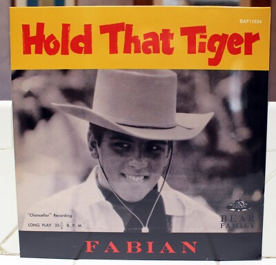 Rare Rock 'n Roll 10'' LP- Fabian- Hold That Tiger- Bear Family #BAF11034- SEALED