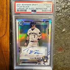 2021 Bowman Chrome Draft Tyler Black Chrome auto /499
